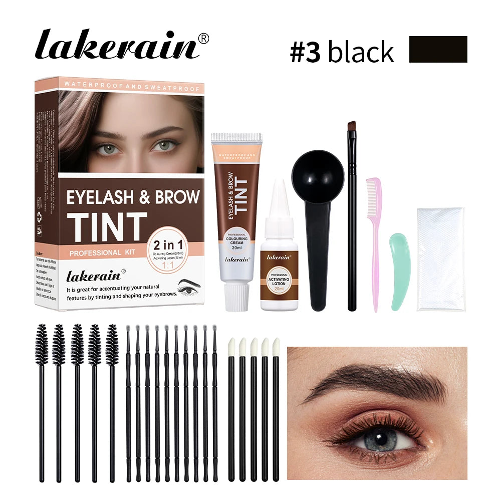 Professional 2-in-1 Eyelash and Eyebrow Tinting Kit