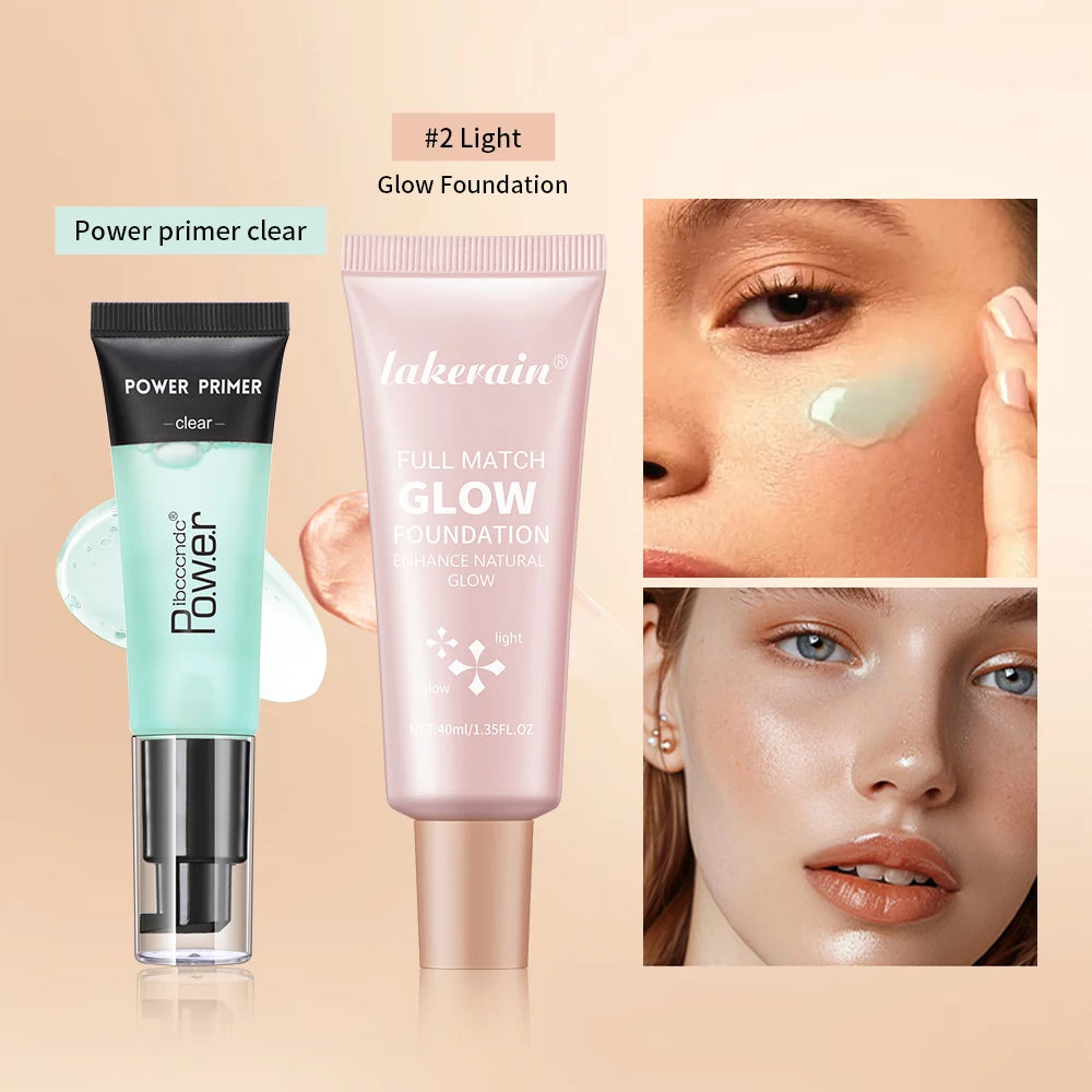 Hydrating Makeup Primer and Glow Foundation Set - 6