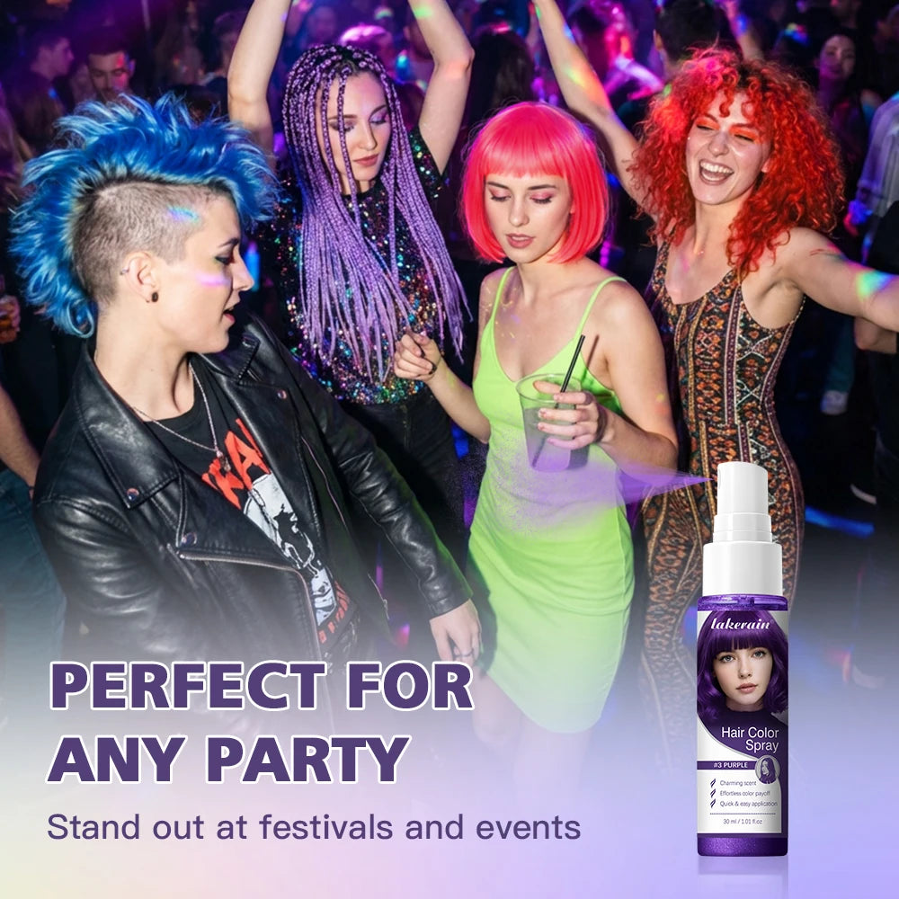 Temporary Washable Hair Color Spray for Parties and Styling - 12