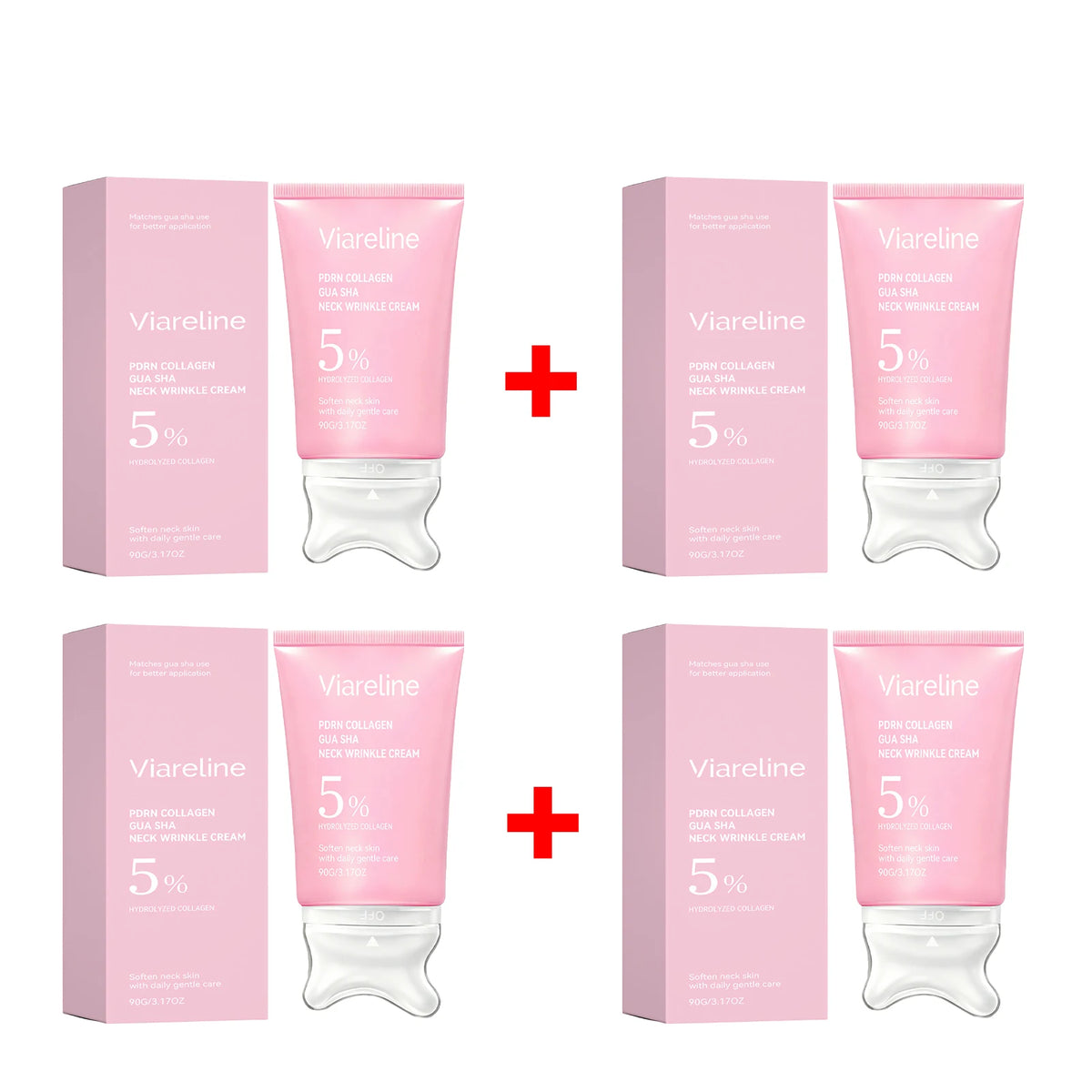 Collagen Firming Neck Cream with Integrated Gua Sha Massager