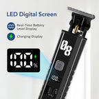 Professional Cordless Hair Trimmer with Digital LED Display