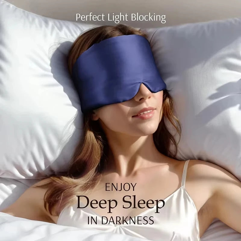 Silk Sleep Mask for Total Light Blocking and Comfortable Rest