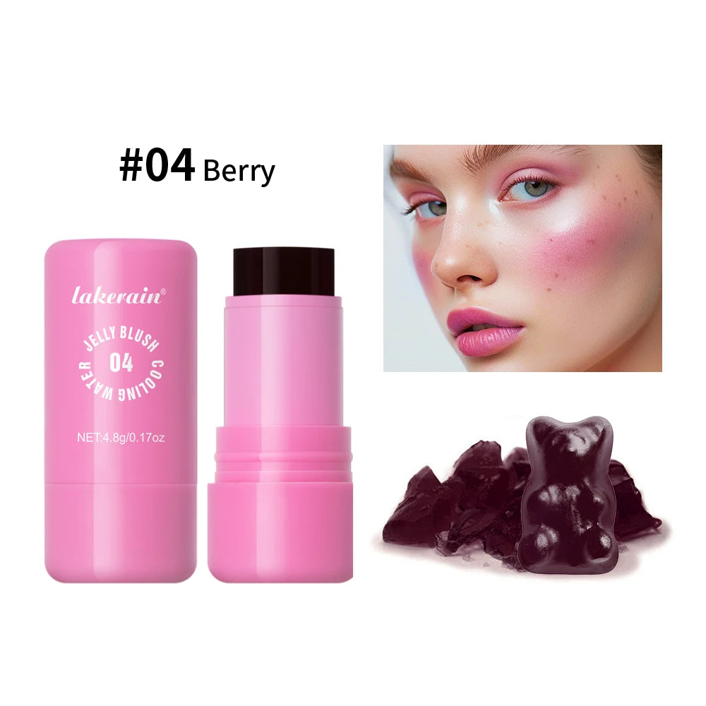 Cooling Water Jelly Blush Stick for Lips and Cheeks