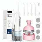 Portable Oral Irrigator and Electric Scalp Massager Set