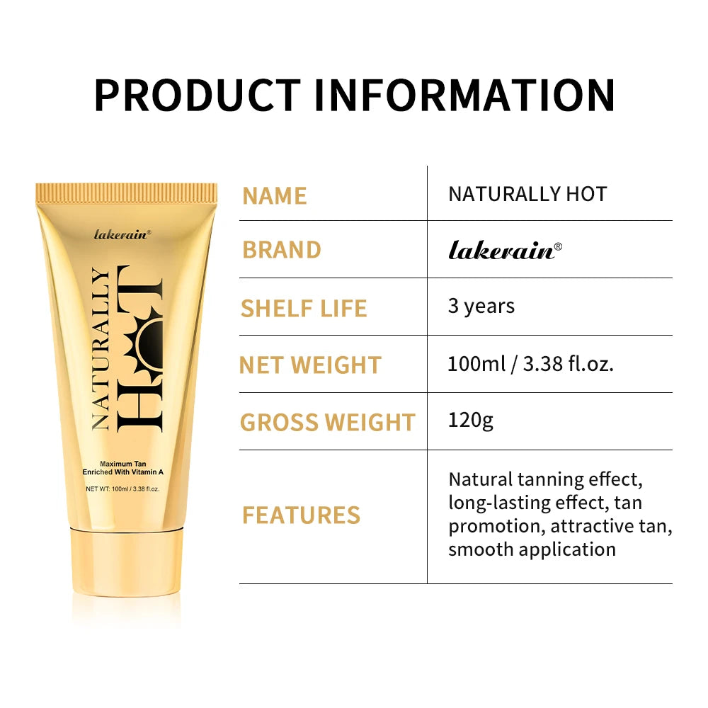Naturally Hot Body Tanning Cream