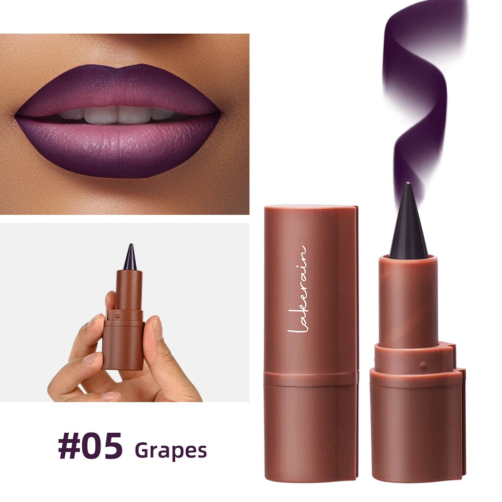 2-in-1 Waterproof Matte Lipstick and Lip Liner Crayon