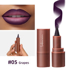 2-in-1 Waterproof Matte Lipstick and Lip Liner Crayon