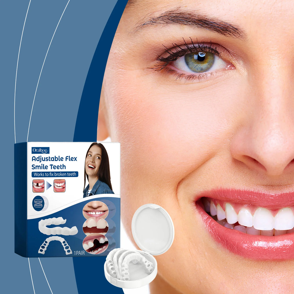 Adjustable Snap-On Dentures for Instant Smile Repair