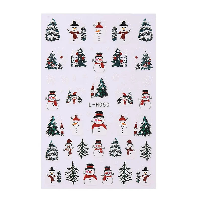 3D Christmas Cartoon Nail Art Sticker Decals - 13