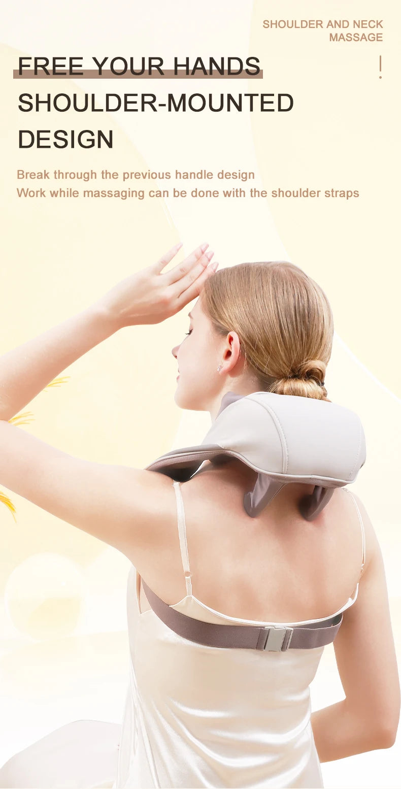 Wireless 6D Deep Tissue Neck and Shoulder Massager with Heat - 12