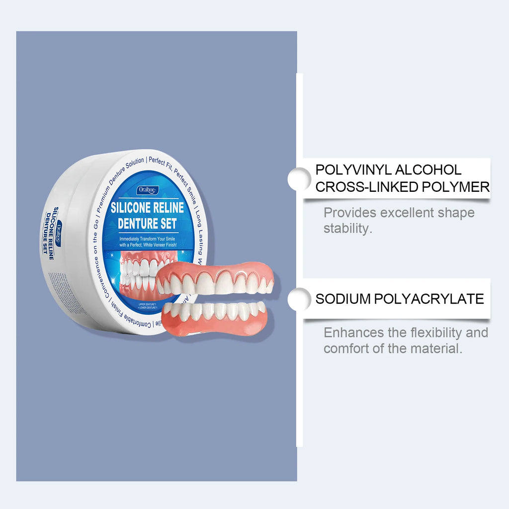 Temporary Silicone Denture Reline and Repair Kit