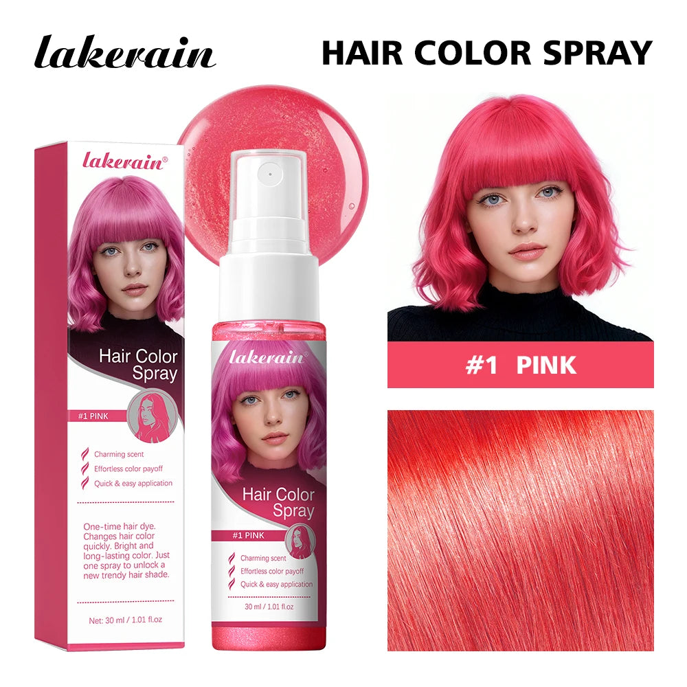 Temporary Washable Hair Color Spray for Parties and Styling