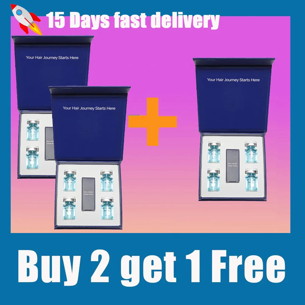 Microneedle Scalp Serum Kit for Hair Regrowth and Follicle Repair
