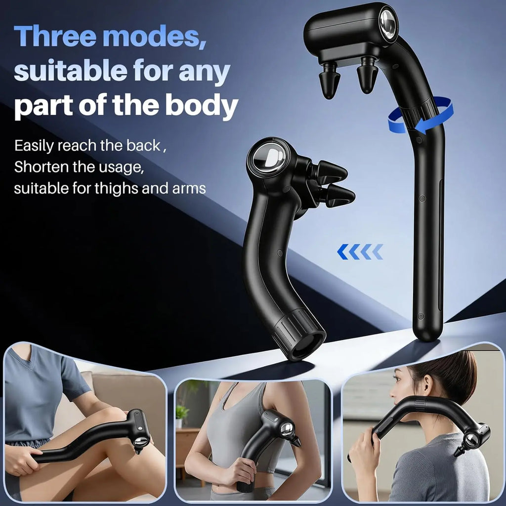 Dual-Head Percussion Massage Gun for Full Body Muscle Relief