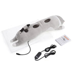 USB Heated Cat Plush Pillow with Adjustable Heat and Timer