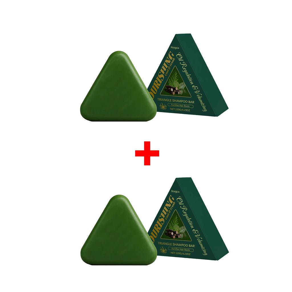 Herbal Triangle Hair Growth and Oil Control Shampoo Bar