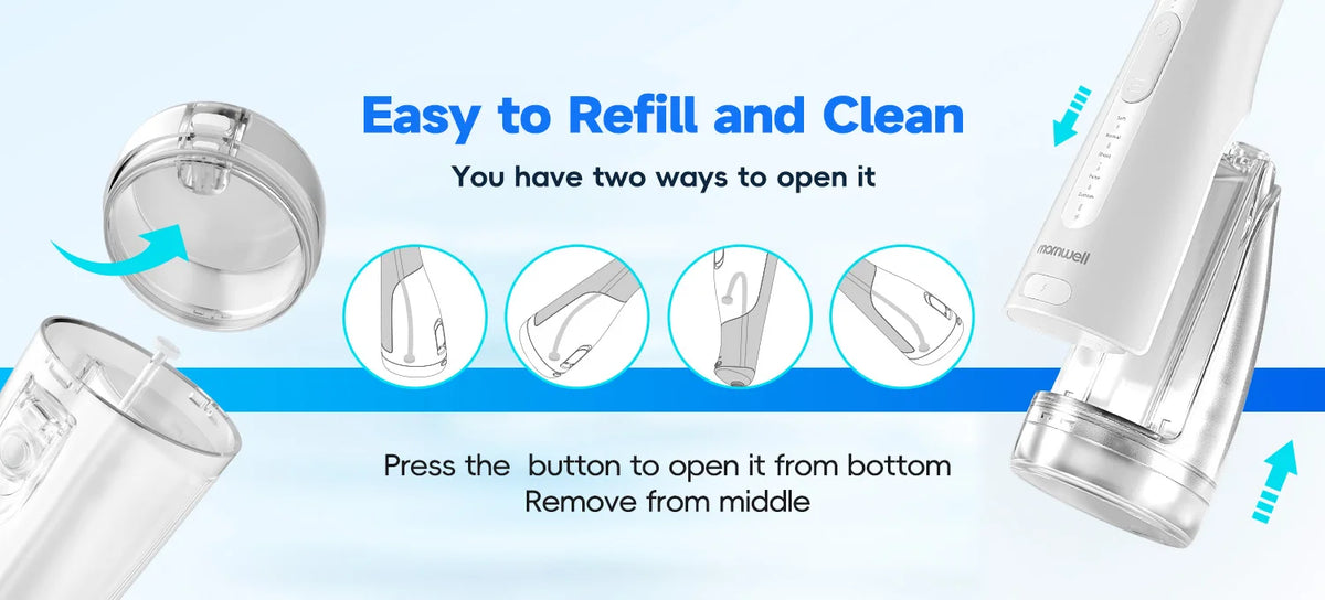 Portable Rechargeable Water Flosser for Teeth Cleaning