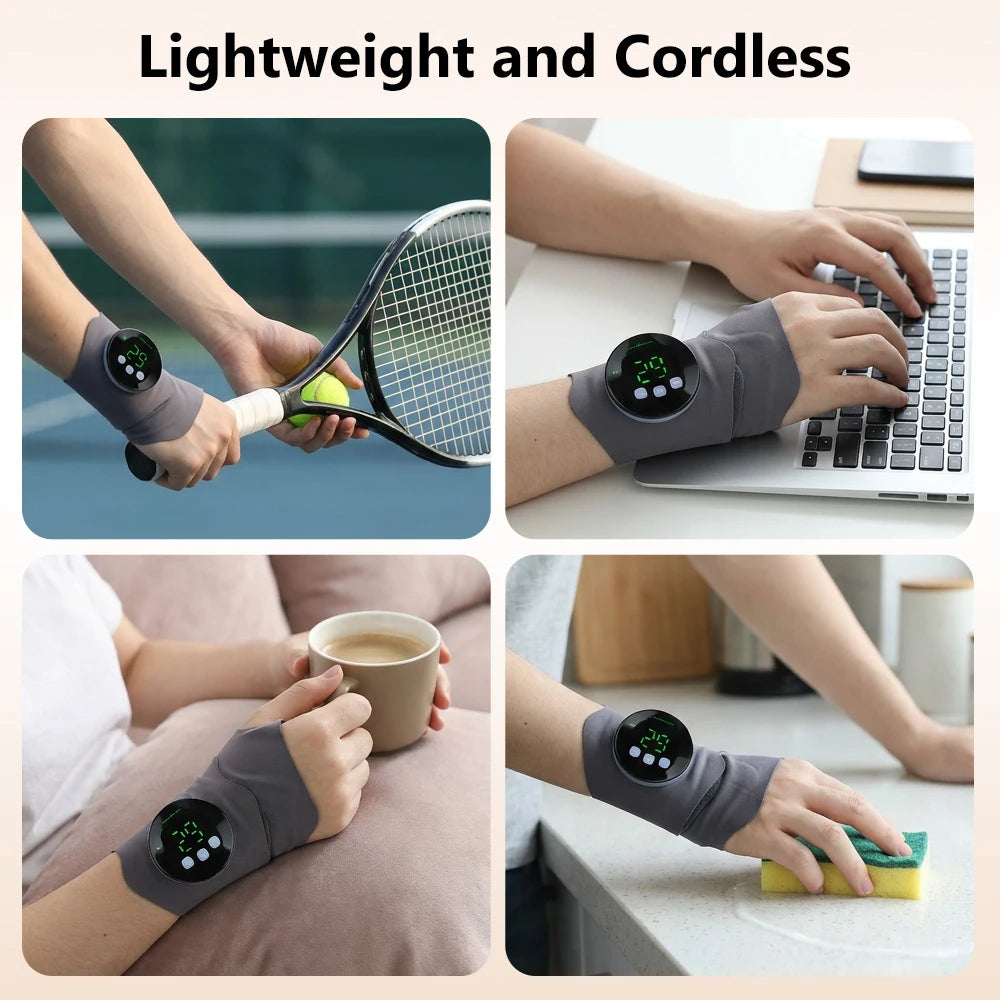 Microcurrent Wrist Massager Band with 10 Modes and 29 Levels