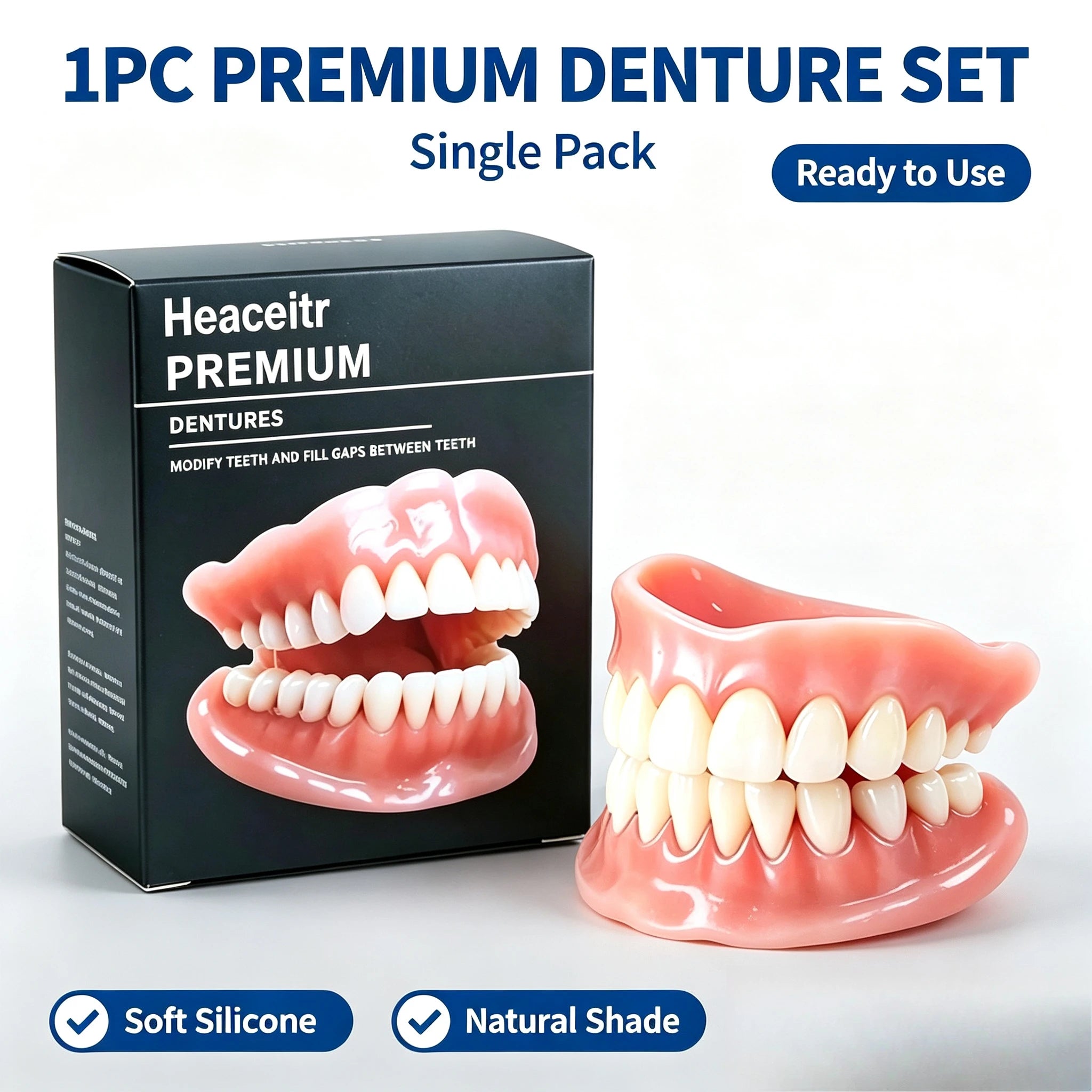 Boil-to-Fit Custom Comfort Smile Dentures for Natural Look - 8