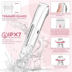 Waterproof 2-in-1 Electric Bikini Trimmer and Body Shaver