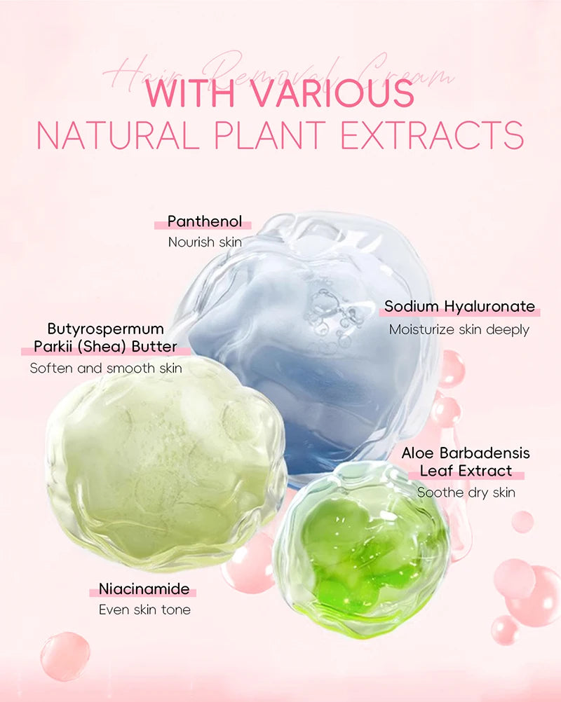 Painless Gentle Hair Removal Cream for Sensitive Skin - 12