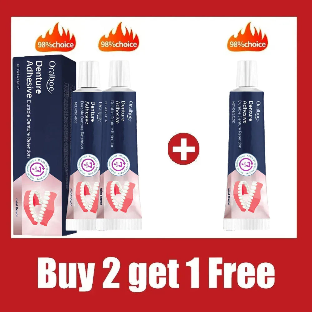 Denture Adhesive Cream for Secure Grip and Long-Lasting Hold
