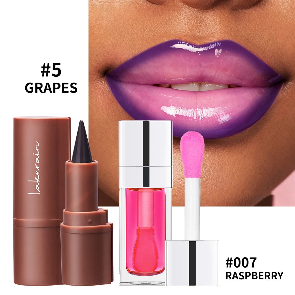 Hydrating Lip Liner and Lip Gloss Makeup Set