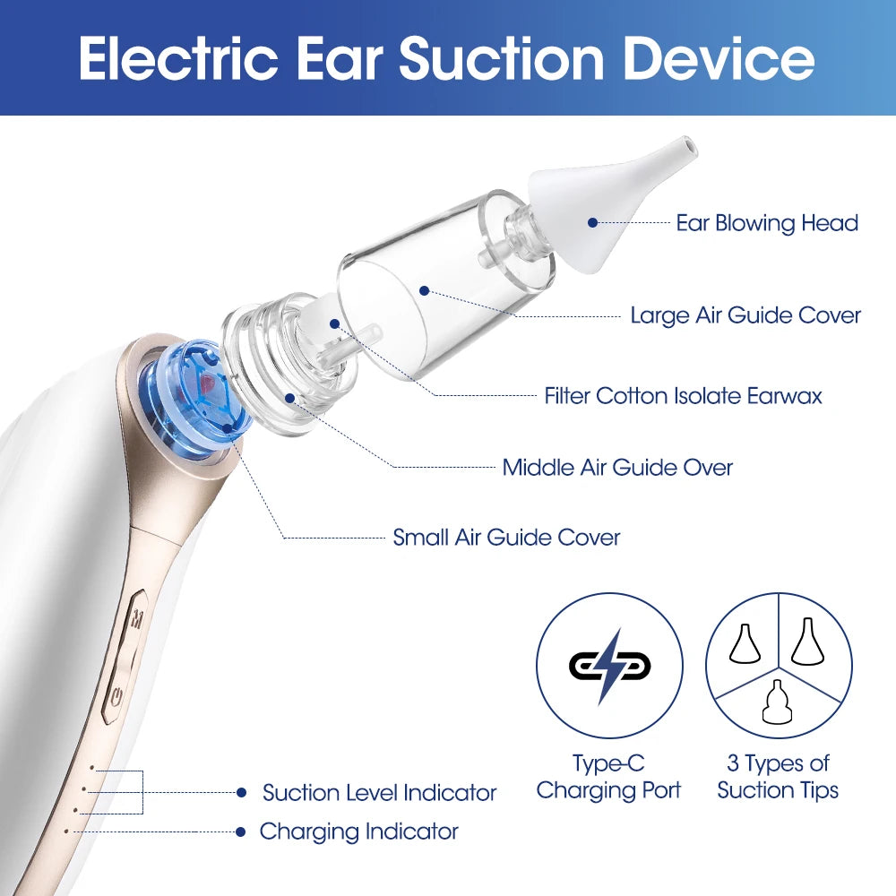 Intelligent Electric Vacuum Earwax Removal Tool
