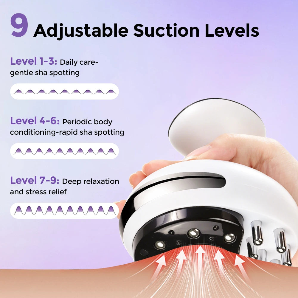 Electric Vacuum Cupping and Gua Sha Massage Device