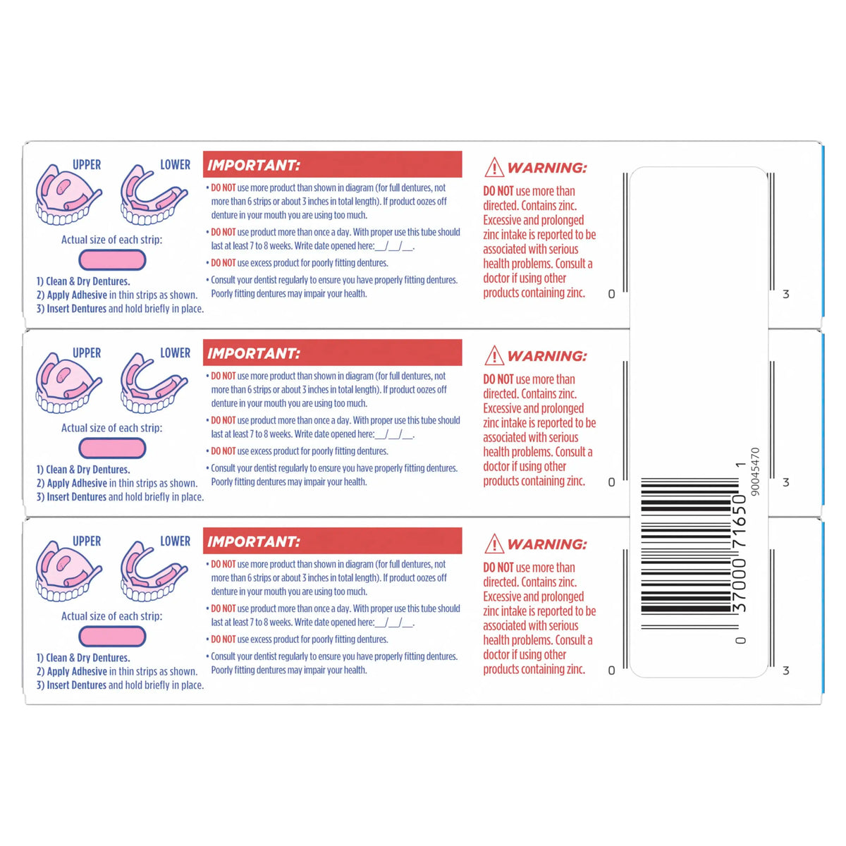 Thermoplastic Denture Adhesive for Secure and Comfortable Fit