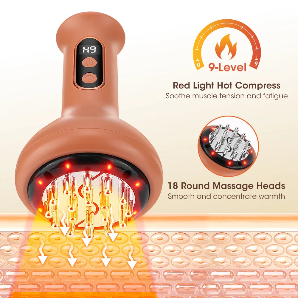 Electric Cordless Body Massager for Hot Compress and Cupping Therapy