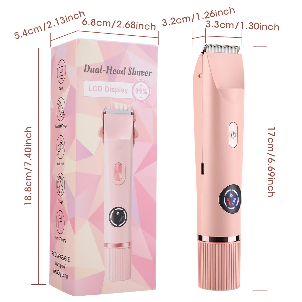 Waterproof Cordless Electric Shaver for Women