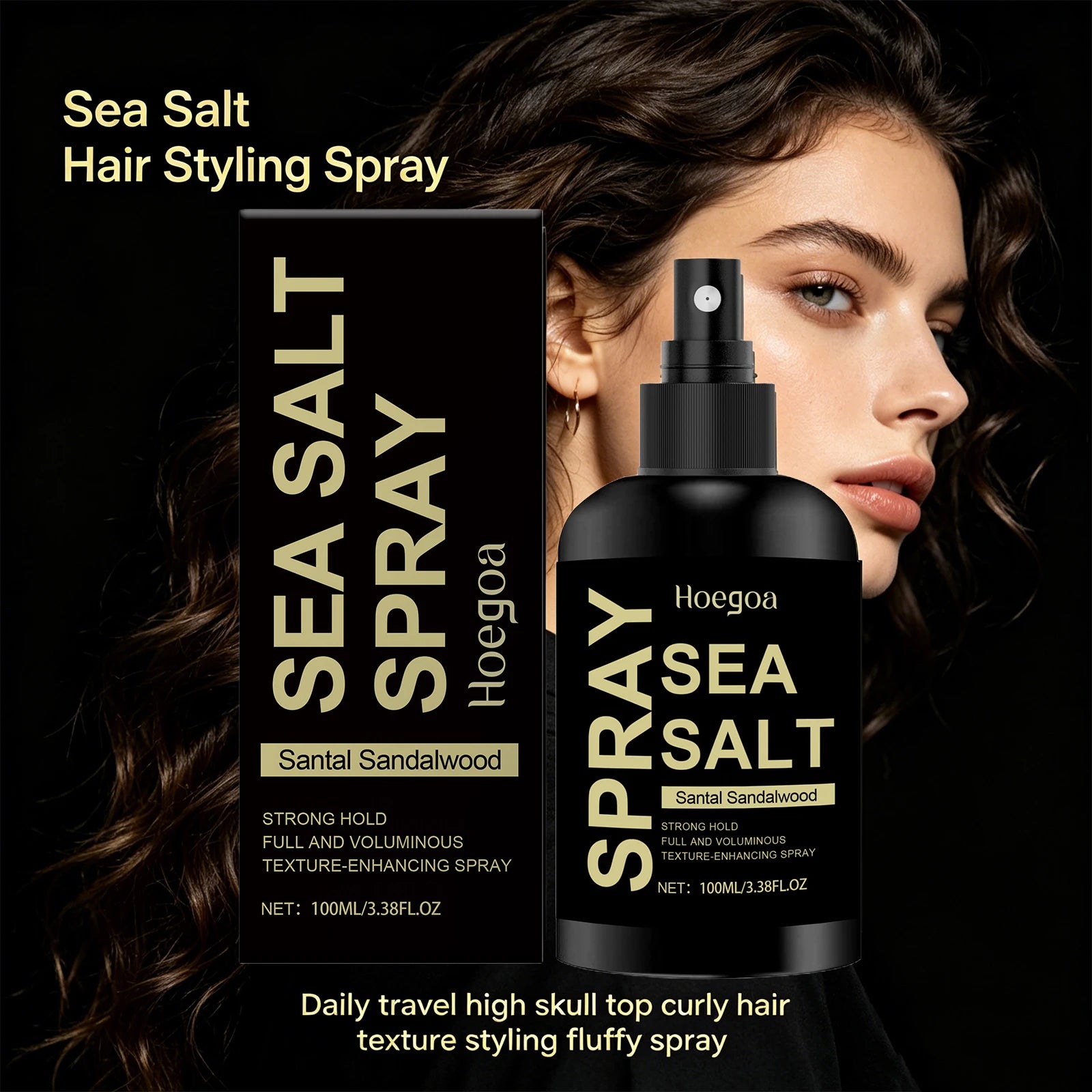 Sea Salt Texturizing Hair Spray for Voluminous Beach Waves - 3