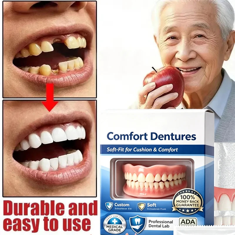 Adjustable Snap-On Cosmetic Dentures for Smile Enhancement - 3