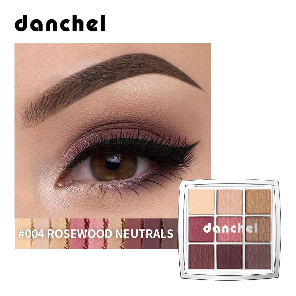 9-Color Professional Matte and Shimmer Eyeshadow Palette - 21