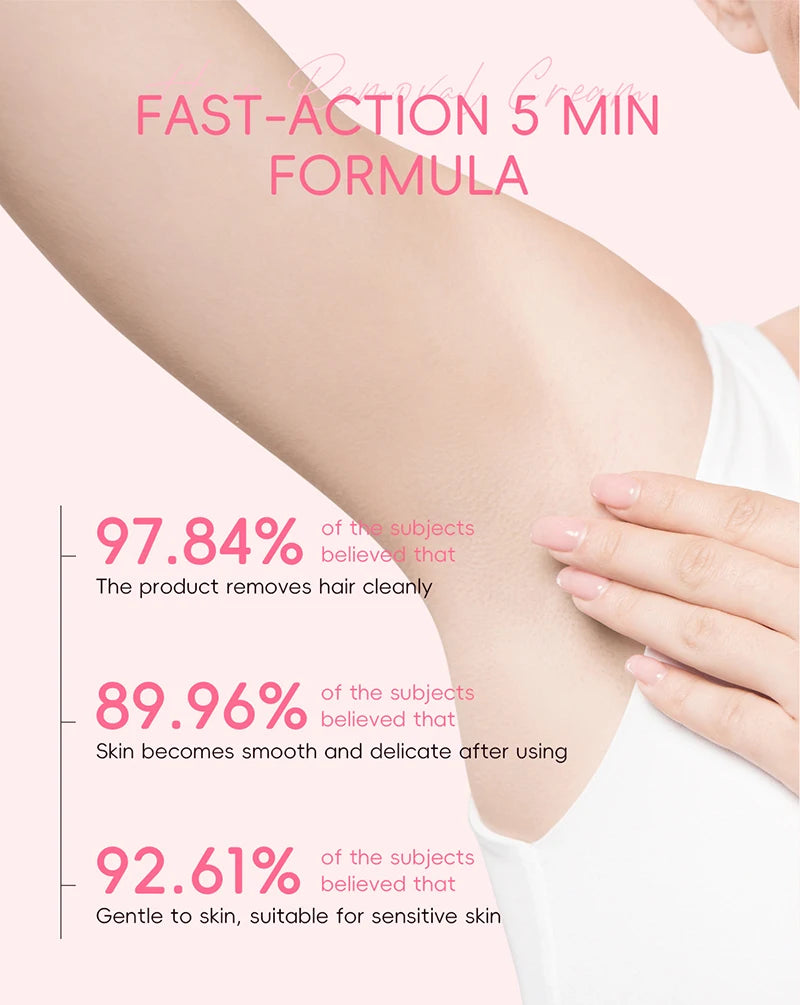 Painless Gentle Hair Removal Cream for Sensitive Skin - 9
