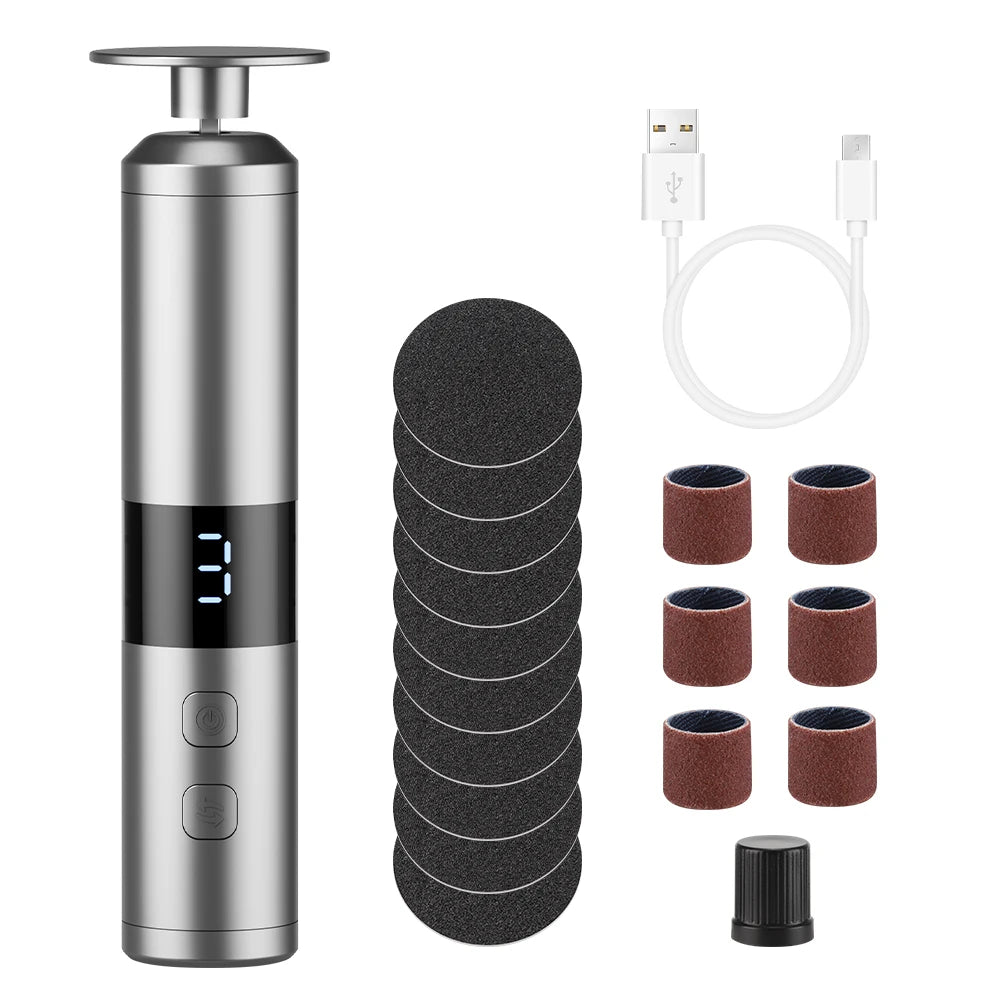 Electric Rechargeable Foot Callus Remover and Pedicure Tool
