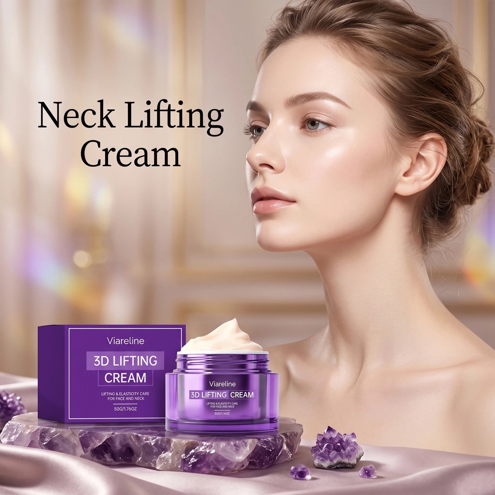 3D Face and Neck Firming Lifting Cream for Fine Lines - 1