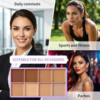 8-Shade Matte Cream Concealer Palette for Full Coverage