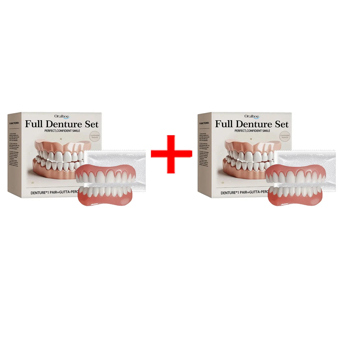 Temporary Silicone Cosmetic Denture Set for Smile Restoration