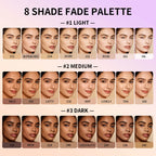 8-Shade Full Coverage Cream Concealer and Contour Palette