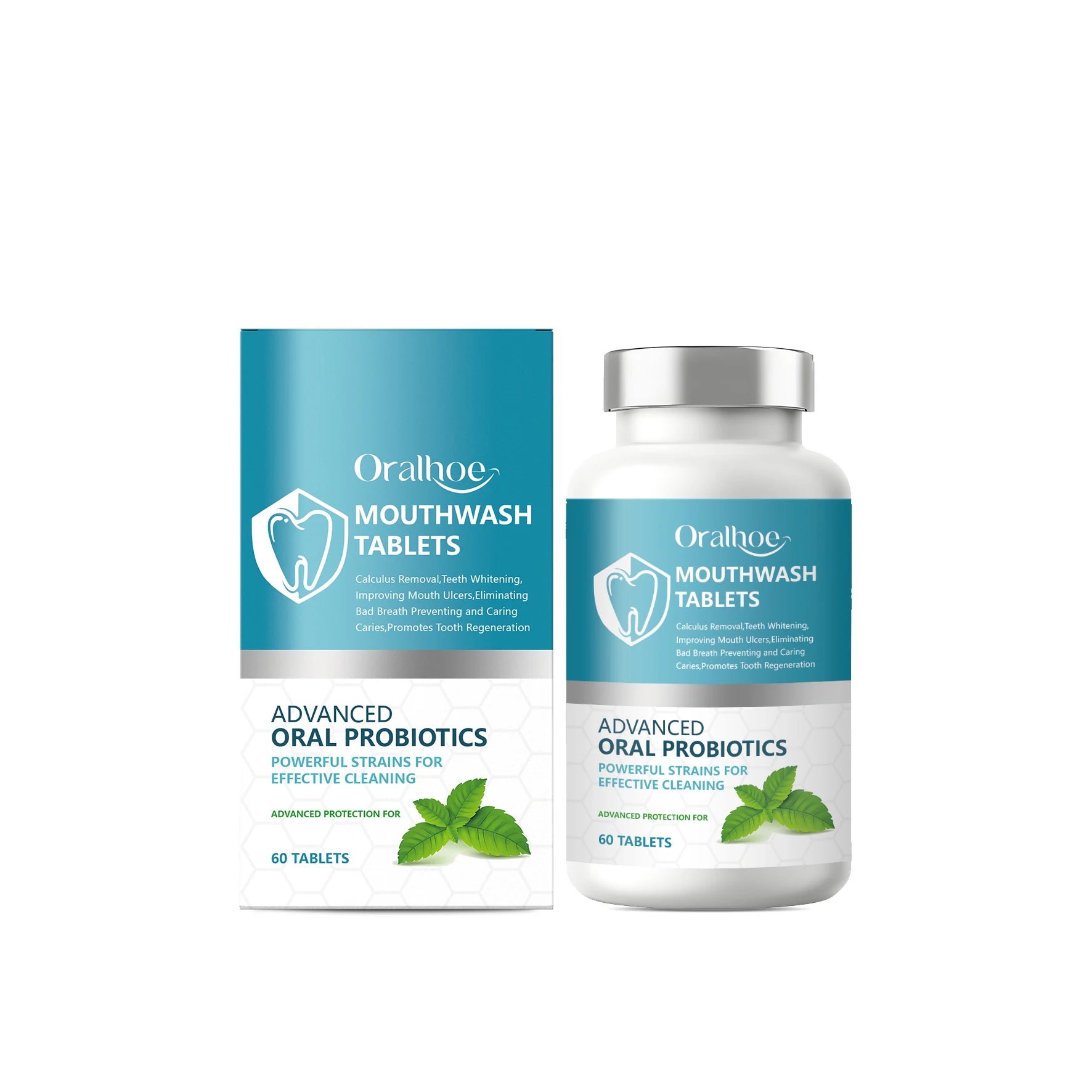 Refreshing Teeth Whitening & Probiotic Mouthwash Tablets - 7