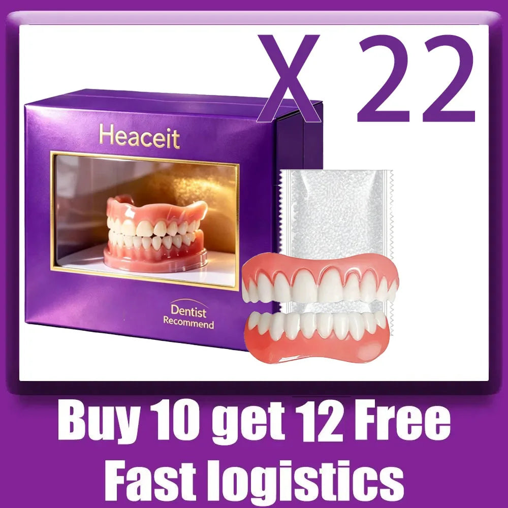 Instant Smile Cosmetic Denture Set for Natural Looking Teeth