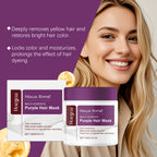 Purple Toning Hair Mask and Shampoo Set for Blonde Hair