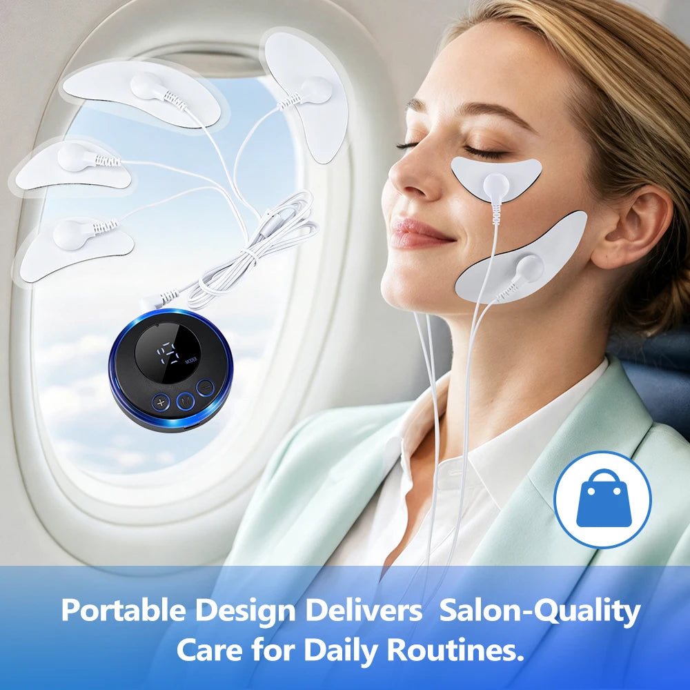 Electric Facial and Eye Massage Device with 8 Modes