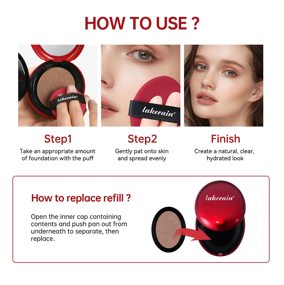 Waterproof Long-Lasting Cushion Foundation Refill