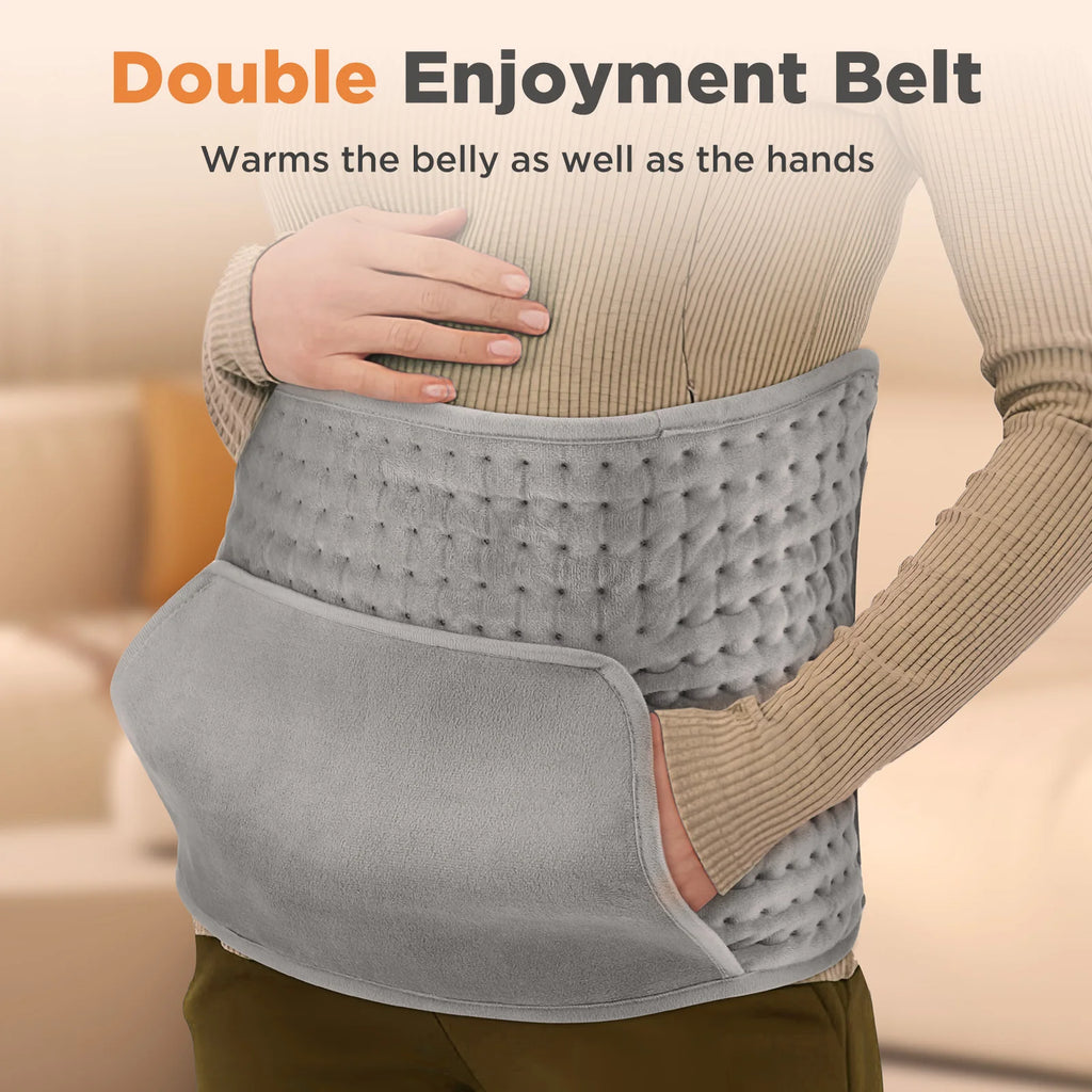 Electric Heated Waist Wrap with Hand Pockets