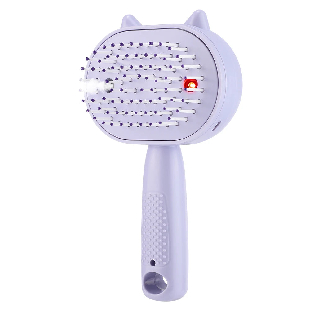 Electric Mist Spray Scalp Massaging Hair Brush