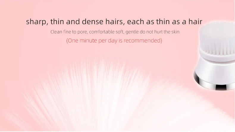 4-in-1 Electric Rotating Facial Cleansing and Massage Brush - 15