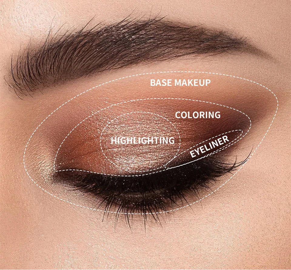 9-Color Professional Matte and Shimmer Eyeshadow Palette